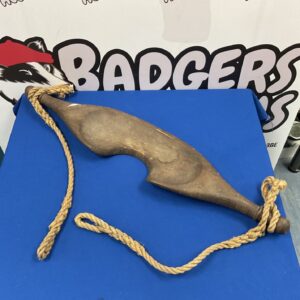 Antique vintage wooden shoulder yoke, a rustic farm tool.